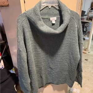 Old Navy Teal Cowl Neck Sweater